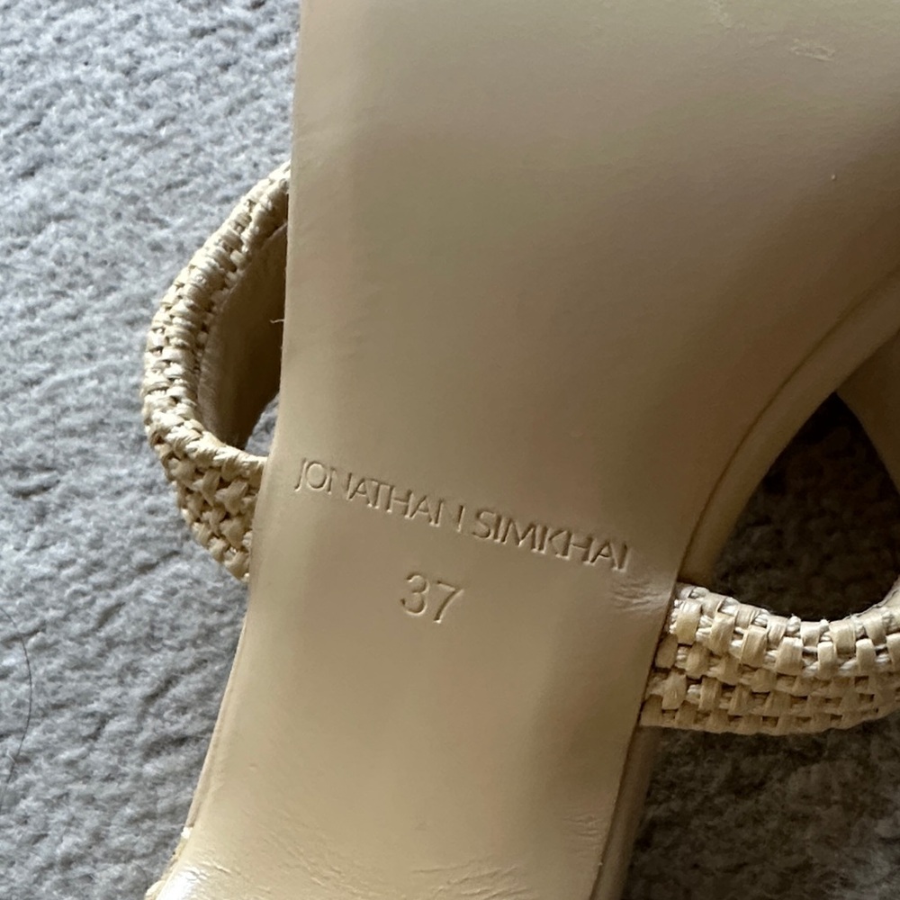 SIMKHAI Puffy Strap Raffia Sandals - Picture 5 of 15